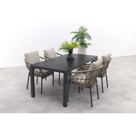 VDG Julia|Chaneo tuinset - 180x90 cm. - 5-delig