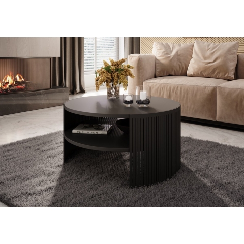 Meubella Salontafel Fender - Zwart - 75 cm