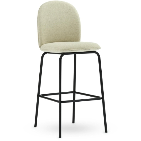 Normann Copenhagen Ace Barkruk 75 Zwart Gepoedercoat Onderstel Main Line Flex