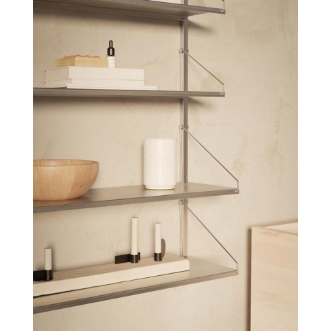 Frama Shelf Library H1084 Single Wandkast Roestvrijstaal