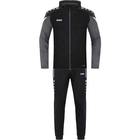 JAKO M9422 Polyesterpak Met Kap Performance - Zwart/Anthra Light - S