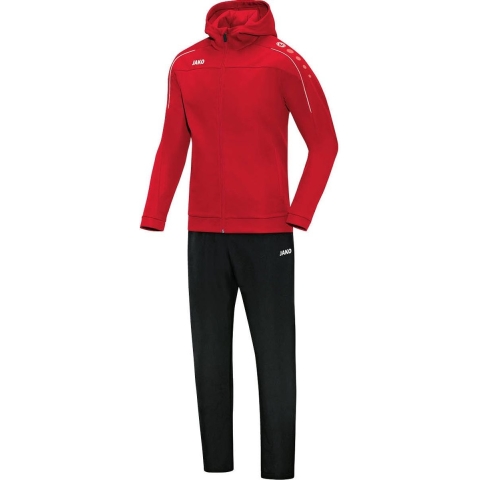 JAKO M9650D Vrijetijdspak Met Kap Classico Dames - Rood - 36