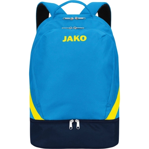 JAKO 1814 Rugzak Iconic - Jako-Blauw/Marine/Fluogeel - Einheitsgröße (ca. 32 Liter)