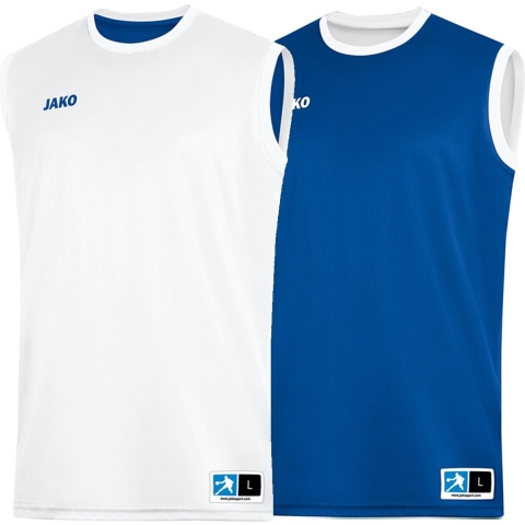 JAKO 4151 Reversible Shirt Change 2.0 - Royal/Wit - XXL