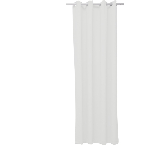 Today - Kant en Klaar Gordijn - Met ringen -  Lichtdoorlatend - 140 x 240cm - Krijt - Wit