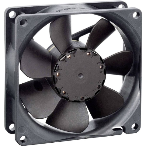 EBM Papst 8412N Axiaalventilator 12 V/DC 65 m³/h (l x b x h) 80 x 80 x 25.4 mm