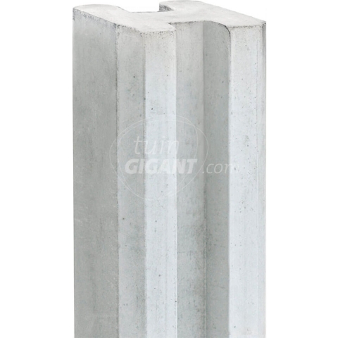 Berton sleufpaal Vecht wit/grijs eindmodel 270 cm Tuindeco - Tuindeco