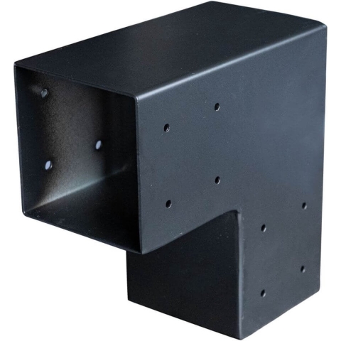 Paalverbinder 2-weg 90 graden hoek t.b.v 12 cm paal Tuindeco - Tuindeco