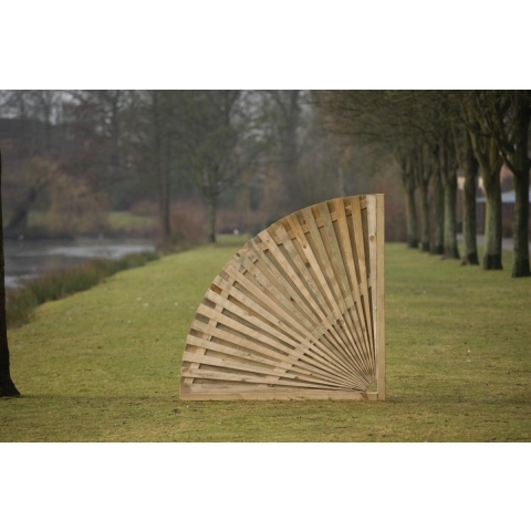 Kwartronde cirkel dubbelzijdig 1/4 dia. 170 cm Tuindeco - Tuindeco