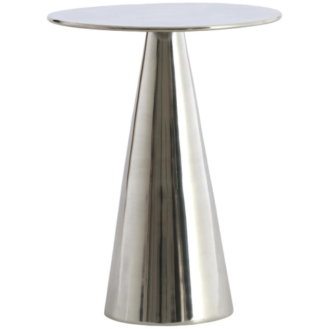 Light & Living Bijzettafel Leova - Nikkel - Ø35cm