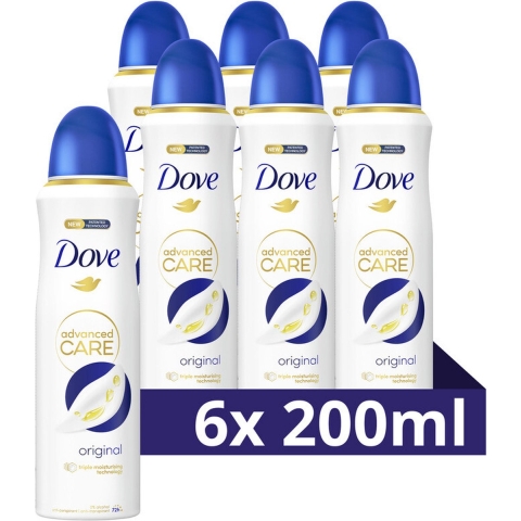 6x Dove Deodorant Spray Original 200 ml