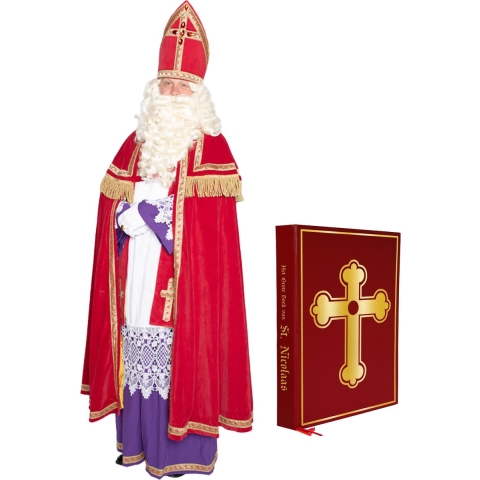 Compleet Sinterklaas kostuum inclusief boek One size -