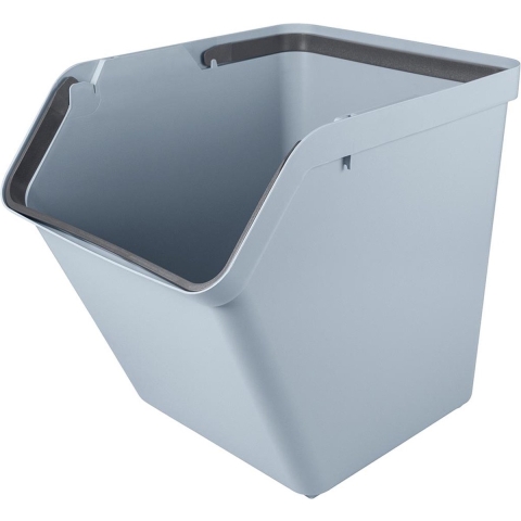 Sunware Sigma Home sorteer bak - afvalbak - blauw - stapelbaar - 60L - 49 x 39 x 45 cm -