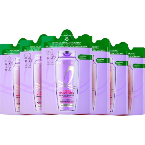 6x L'Oréal Elvive Hydra Hyaluronic Shampoo Refill 250 ml