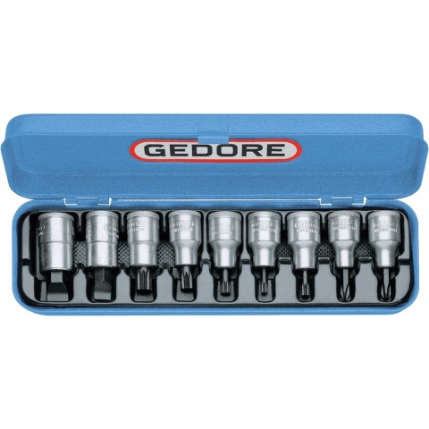 Gedore Dopsleutelset XZN 1/2" 9-dlg - 6150050