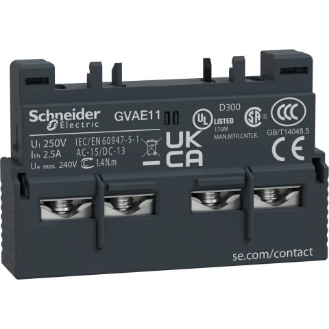 Schneider Electric GVAE11 GVAE11 Hulpschakelaar 1x NO, 1x NC 1 stuk(s)