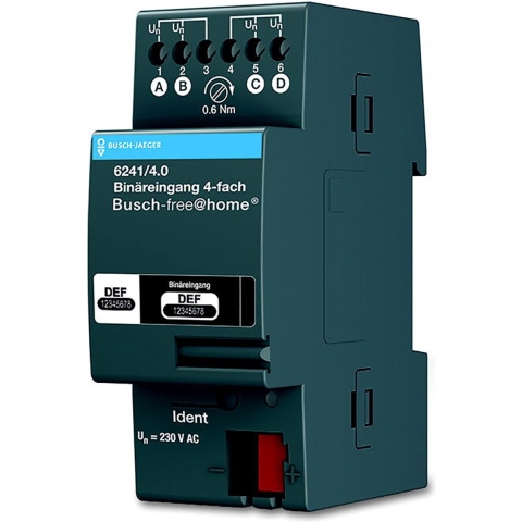 Busch-Jaeger 2CKA006220A0006 Inzetstuk 4-voudig free@home 1 stuk(s)