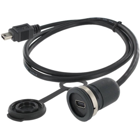 encitech Encitech 1310-1011-01 Mini-USB 2.0 type B Chassisbus, inbouw M16 1 stuk(s)