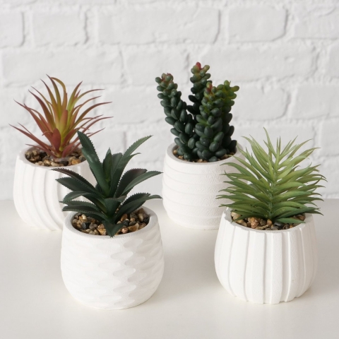 Boltze Home Kusnstplant Yucatan H14cm