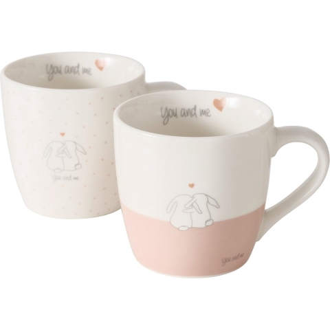 Boltze Home Mok You&me 250 Ml Porselein Dia8x8cm