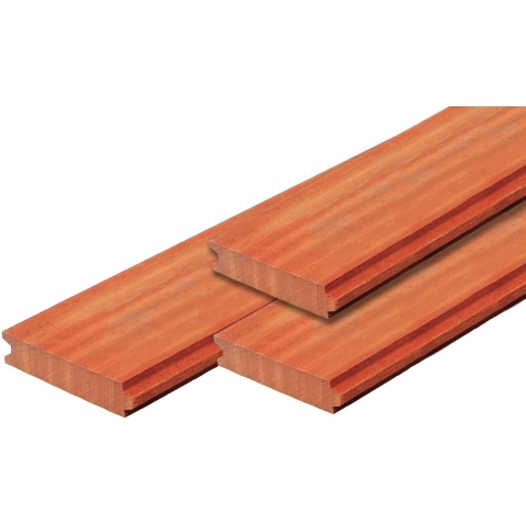 Hardhouten damwand 3,0 x 18,5 x 500 fijnbezaagd duurzaamheidsklasse 1 Tuindeco - Tuindeco