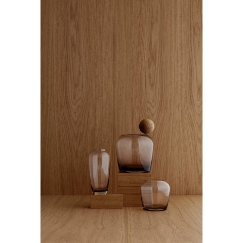 Leta Vaas Medium Smoke | Zwart