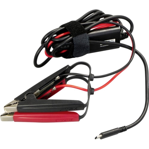 CTEK CS FREE USB-C oplaadkabel met accuklemmen