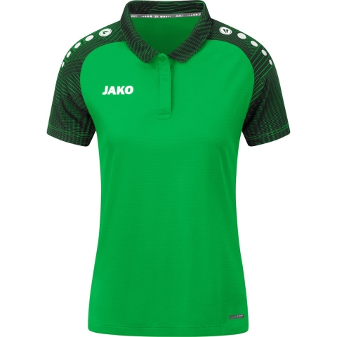 JAKO 6322D Polo Performance Dames - Zachtgroen/Zwart - 42