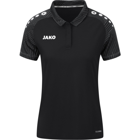 JAKO 6322D Polo Performance Dames - Zwart/Antra Light - 40