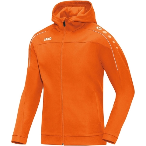 JAKO 6850 Jas Met Kap Classico - Fluo Oranje - XL