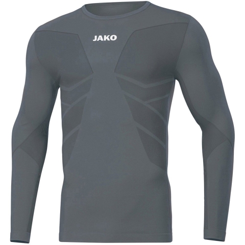 JAKO 6455 Longsleeve Comfort 2.0 - Steengrijs - M