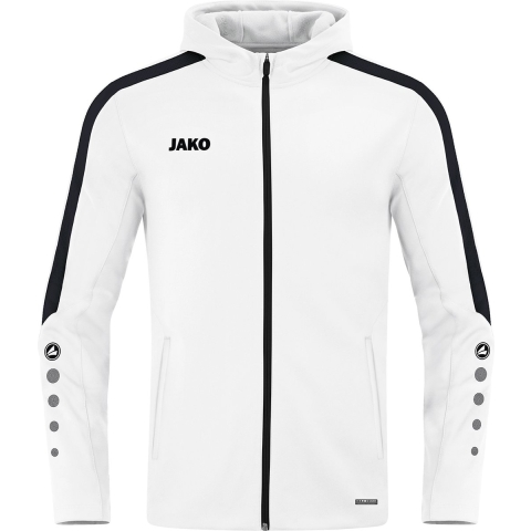 JAKO 6823 Jas Met Kap Power - Wit - M