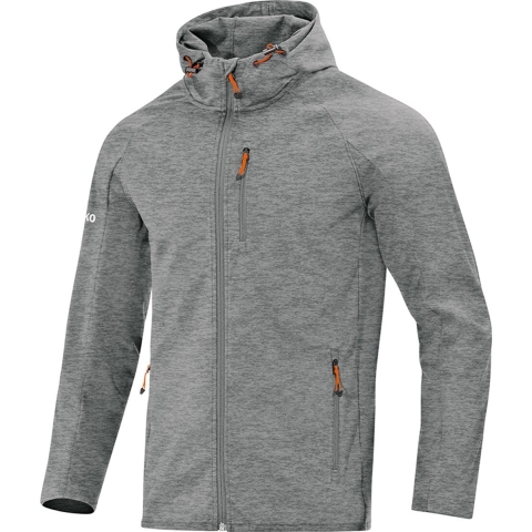 JAKO 7605 Softshelljas Light - Grijs Gemeleerd - XL