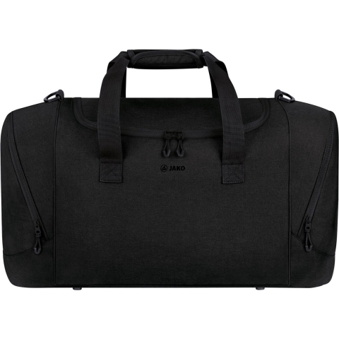JAKO 1921 Sporttas Challenge - Zwart Gemeleerd - M (ca. 55 Liter)
