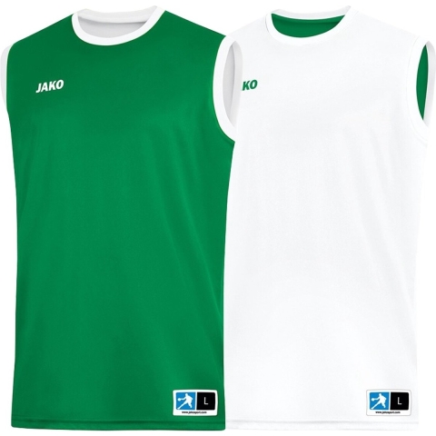 JAKO 4151 Reversible Shirt Change 2.0 - Sportgroen/Wit - XXS