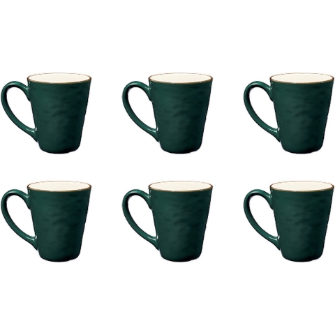 Vivi Oggi - Mokken - Bekers - Set van 6 - Groen - 250ml