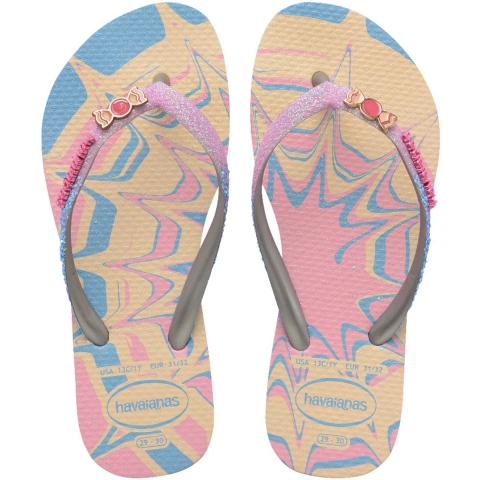 Havaianas Slippers - Slank Glitter - Roze Glow - Havaianas - 27/28 - Slippers