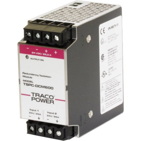 TracoPower TSPC-DCM600 DIN-rail redundantie module 820 mA 28 W Aantal uitgangen: 1 x Inhoud: 1 stuk(s)
