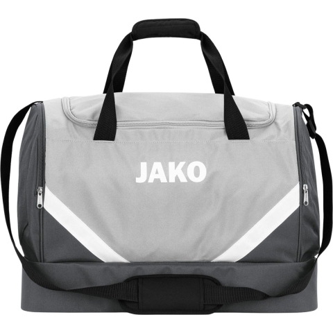 JAKO 2024 Sporttas Iconic Met Bodemvak - Zachtgrijs/Antra Light - S (ca. 30 Liter)