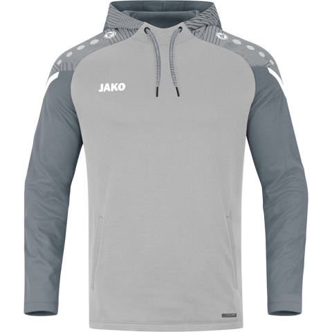 JAKO 6722 Sweater Met Kap Performance - Zachtgrijs/Steengrijs - XXL