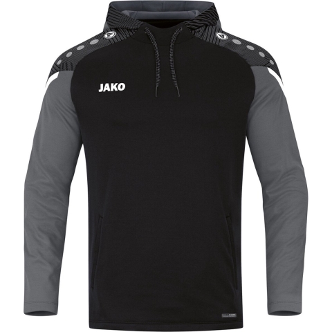 JAKO 6722 Sweater Met Kap Performance - Zwart/Antra Light - XL