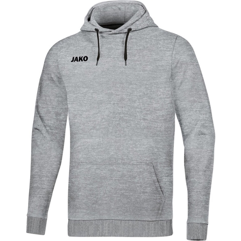 JAKO 6765K Sweater Met Kap Base Kids - Lichtgrijs Gemeleerd - 164