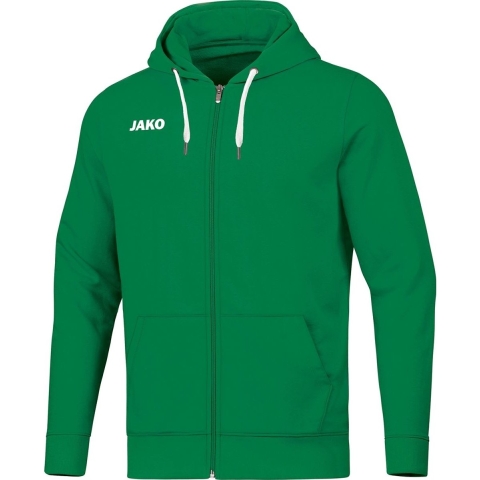 JAKO 6865 Jas Met Kap Base - Sportgroen - L