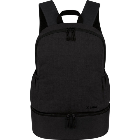 JAKO 1821 Rugzak Challenge - Zwart Gemeleerd - 0 (ca. 30 Liter)