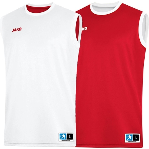 JAKO 4151 Reversible Shirt Change 2.0 - Sportrood/Wit - M