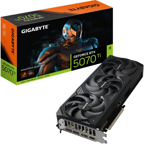 Gigabyte Nvidia RTX 5070 Ti Videokaart RTX 5070Ti WINDFORCE OC SFF 16GB 16 GB GDDR7-RAM PCIe x16 PCIe 5.0 x16