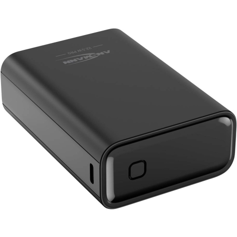 Ansmann 20000 mAh PB222PD sw Powerbank 20000 mAh USB PD 3.0, Quick Charge 2.0 LiPo Zwart Met laadregelaar, Gelijktijdig laden en ontladen, Statusweergave
