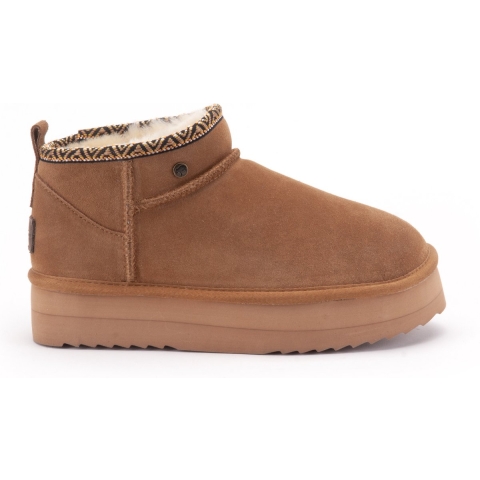 Warmbat Durack Women Plateau Boot Tape Enkellaarzen