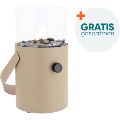 Cosiscoop terra brown - Original - gaslantaarn met gaspatroon