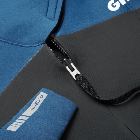 Gill Pursuit Full Arm 4/3 mm wetsuit blauw heren, S
